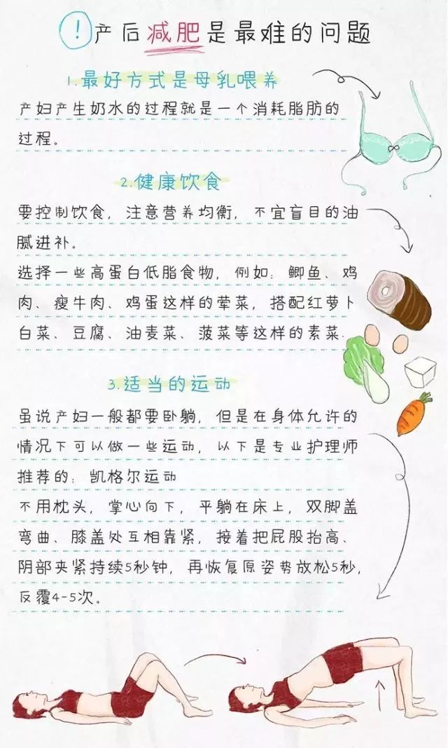 产后三个月如何科学有效地减肥